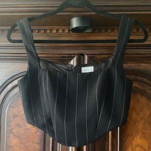 Pinstripe Corset Top